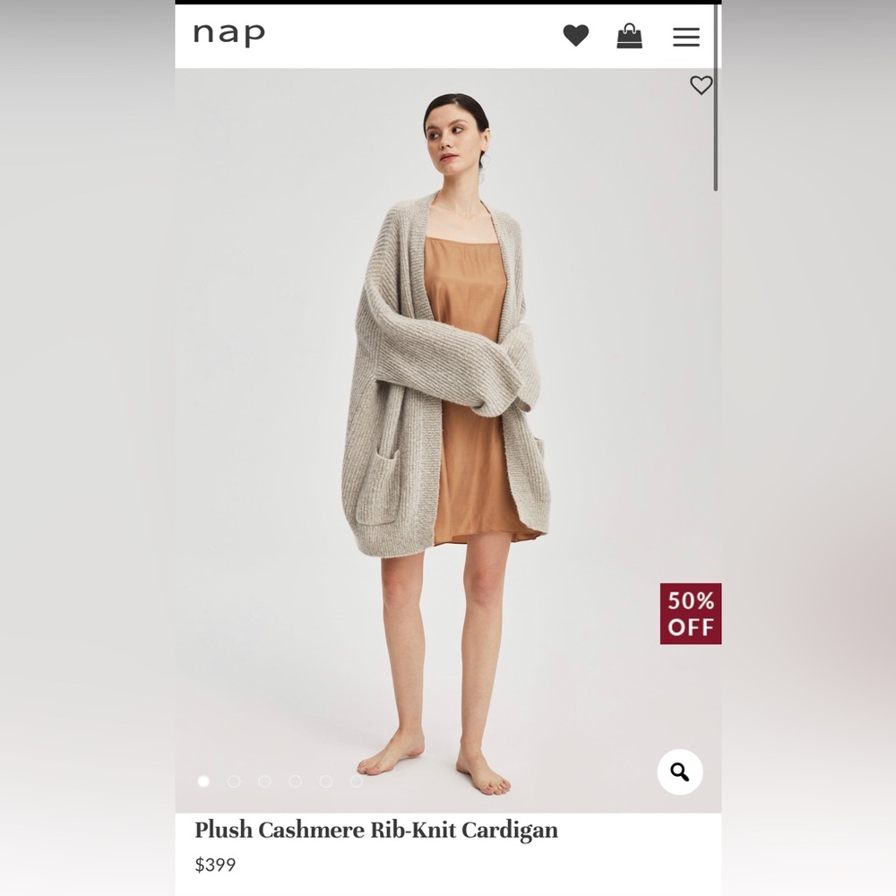 Nap 100% Cashmere Oversized Cardigan